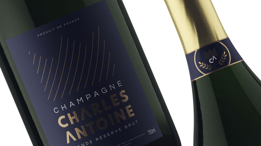 Champagne Charles Antoine Branding