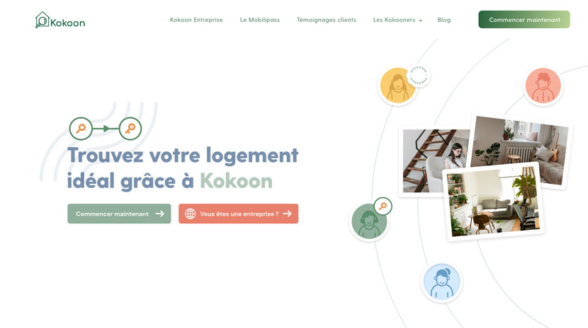 Kokoon landing page