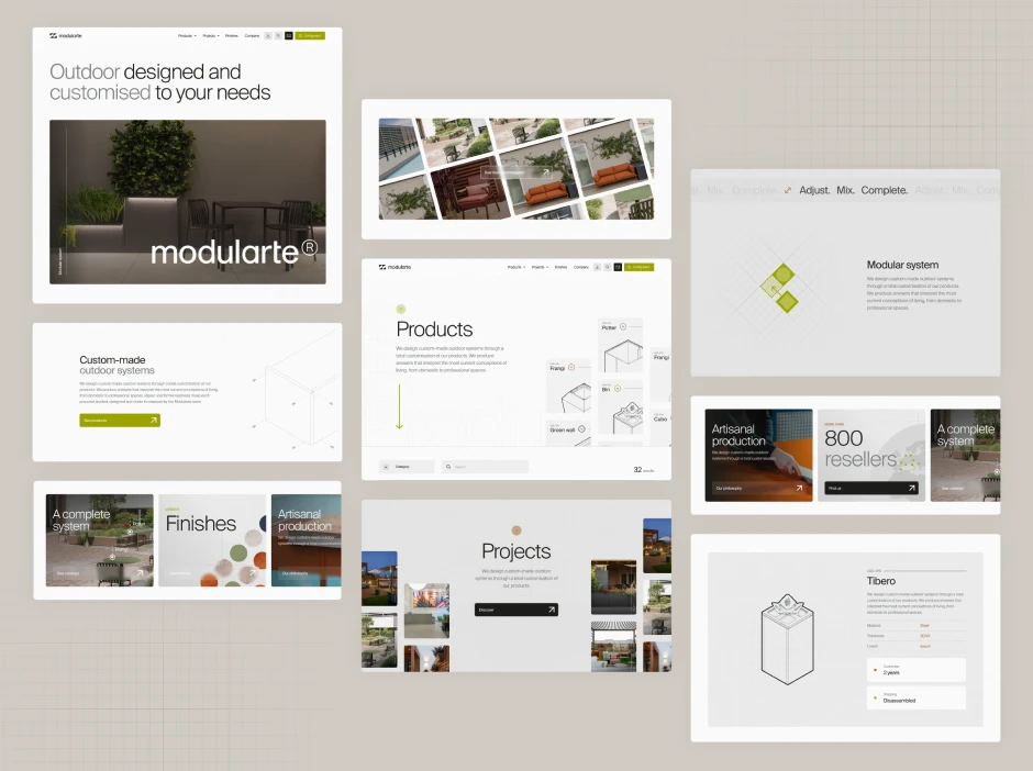 Modularte website