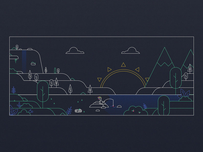 A tiny adventure landscape